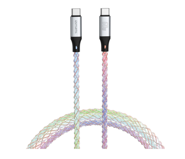 4smarts Kabel USB-C do USB-C 60W 1.5m RGB - 1512622 - zdjęcie